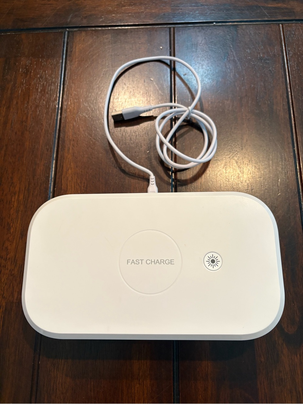 UV Cell Phone Sanitizer Box with a Top Wireless Fast Charger